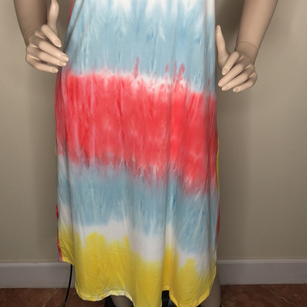 Rainbow Stripe midi Dress - Picture 10 of 14